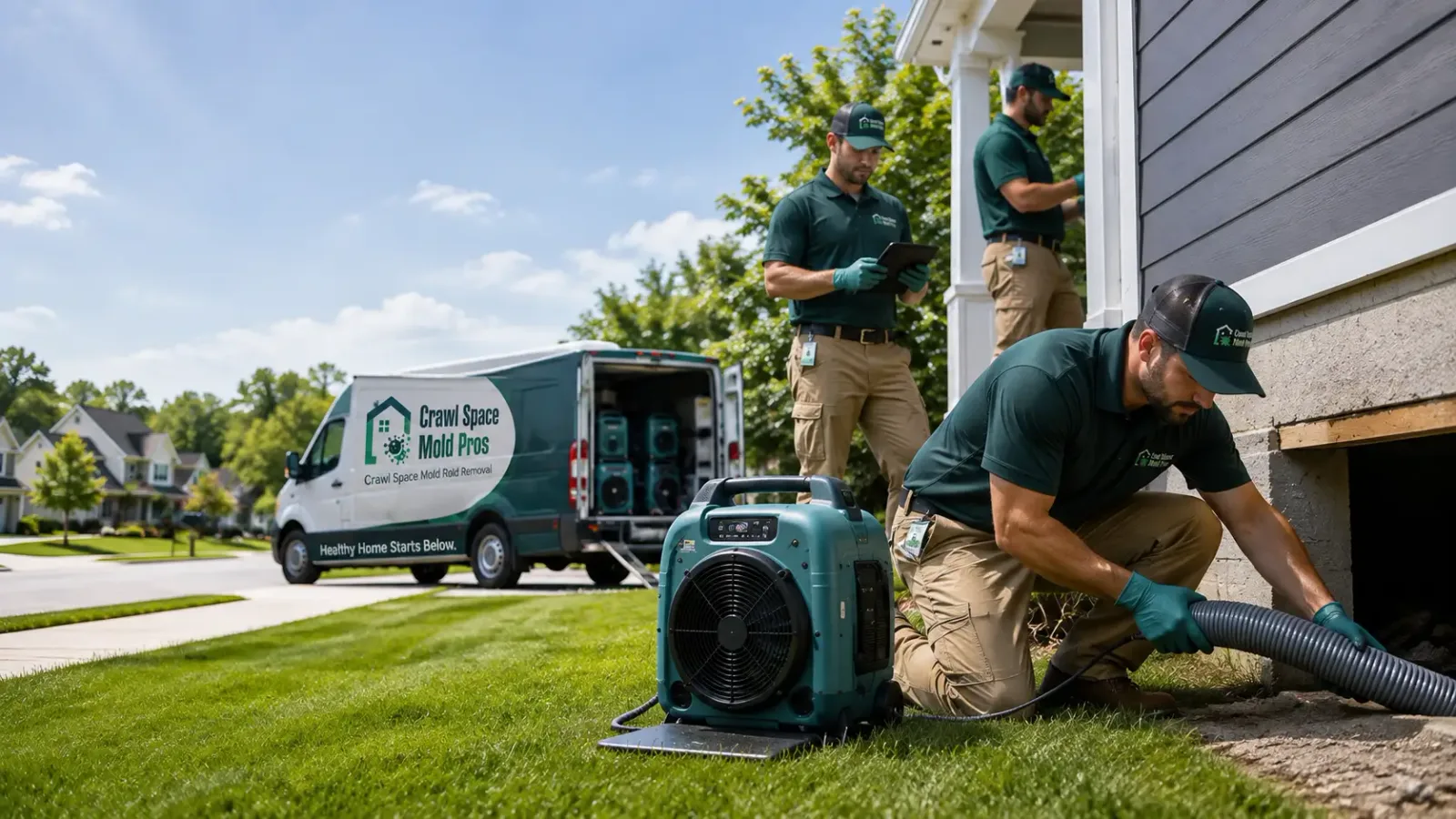 Crawl Space Mold Removal in Pleasant Lake, IN